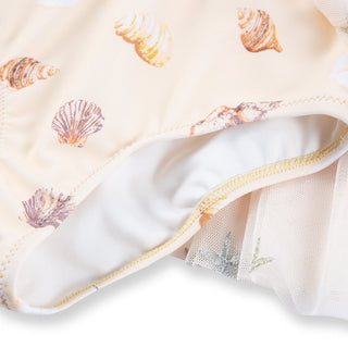 Seashells Ballet Skirt Swimsuit