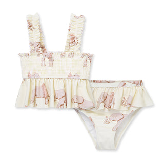 Tutu Elephant Ruffle Two Piece Swimsuit
