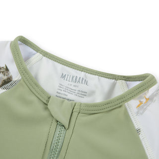 Duck Zipper Top & Swim Trunks