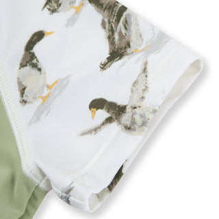 Duck Zipper Top & Swim Trunks