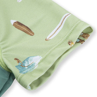 Summer Surf Zipper Top & Swim Trunks