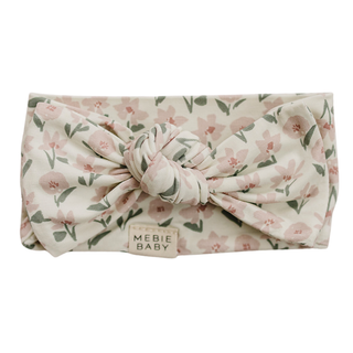 Pink Petal Floral Bamboo Head Wrap