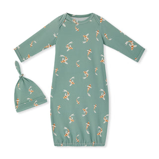 Swimming Koi Cotton Stretch Newborn Gown & Hat Set