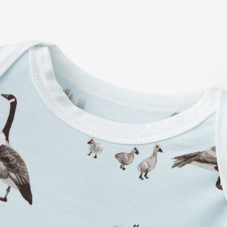 Goose Luxe Stretch Newborn Gown & Hat Set