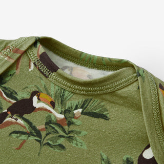 Toucan Cotton Stretch Newborn Gown & Hat Set