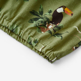 Toucan Cotton Stretch Newborn Gown & Hat Set