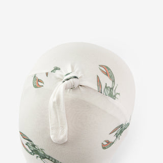 Mint Lobster Luxe Stretch Newborn Gown & Hat Set