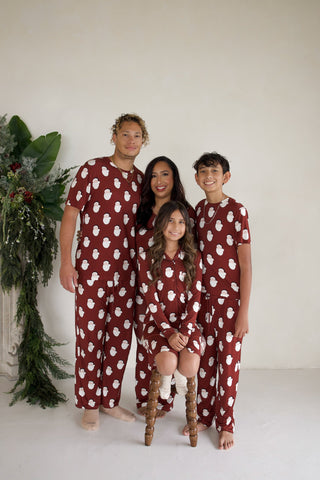 Men's Short Sleeve Pajamas | Vintage Santa