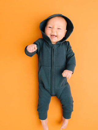 Navy Hoodie Jumpsuit