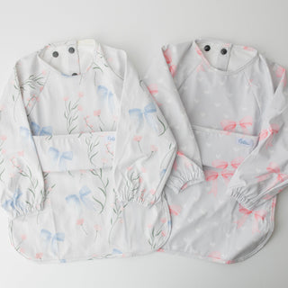 The Grayson Long Sleeve Bib - Sweetheart Bows