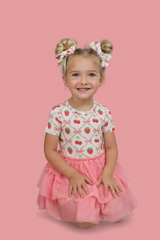 CHERRY BOW BERRY DREAM TUTU DRESS