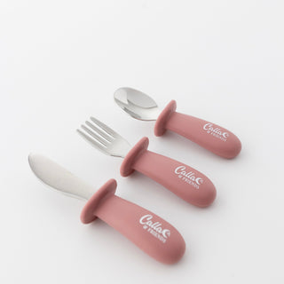 Silicone & Stainless Steel Toddler Utensil Set