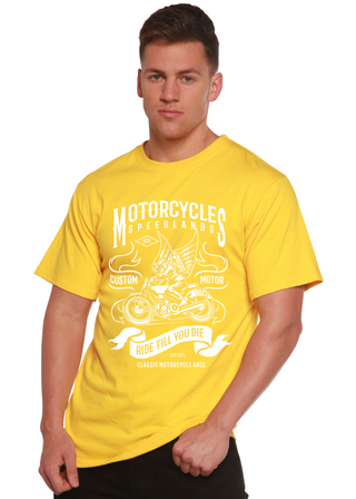 Motorcycles Men's Bamboo Viscose/Organic Cotton Short Sleeve Graphic T-Shirt