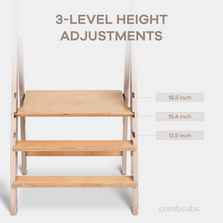 Kids Step Stool for Ages 3+ in Blush