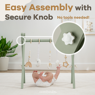 Baby Play Gym by Comfy Cubs in Sage