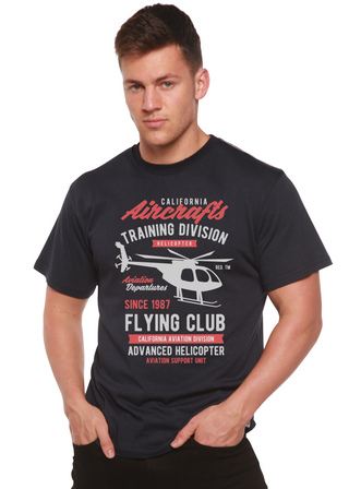 California Aircraft Men's Bamboo Viscose/Organic Cotton Short Sleeve Graphic T-Shirt