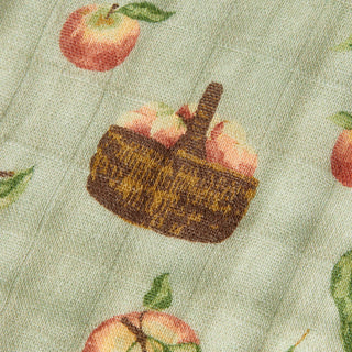 Apple Orchard Contour Four Layer Burp Cloth