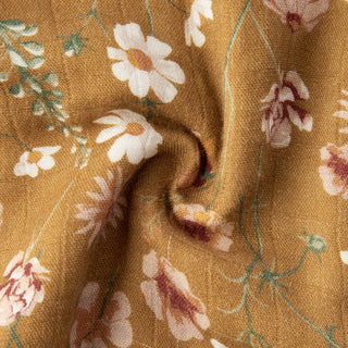 Wildflower Contour Four Layer Burp Cloth