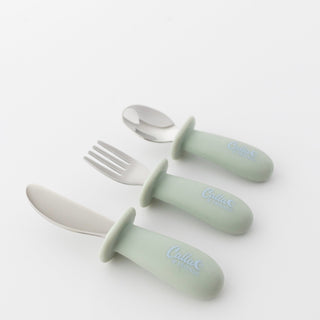 Silicone & Stainless Steel Toddler Utensil Set