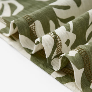 Island Leaf Silhouette Slub Cotton Pocket Tee