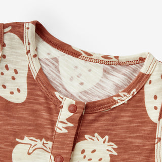 Strawberry Silhouette Slub Cotton Sleeveless Jumper