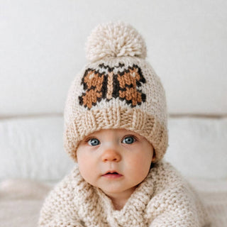 Butterfly Hand Knit Beanie Hat Baby & Kids