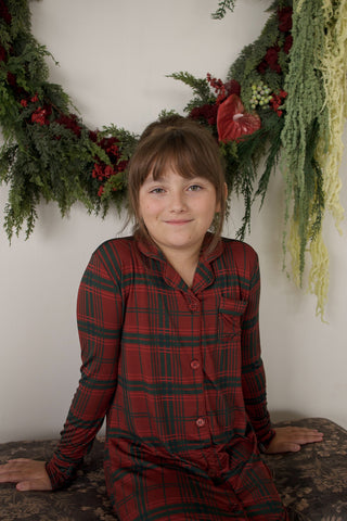Bamboo Sleeping Dress | Christmas Plaid