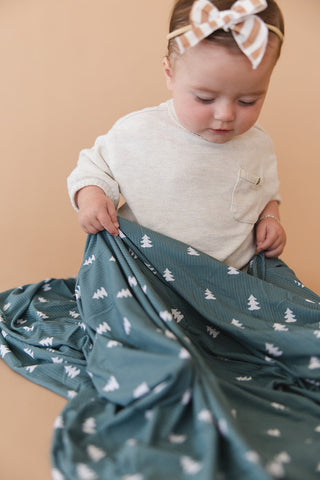 Northern Pine (ribbed) - Lightweight Blanket