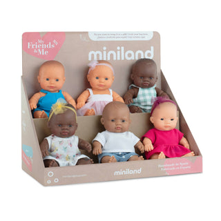 Miniland Baby Dolls 8 1/4'' inch