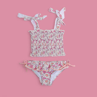 MAGICAL MERMAID DREAM SMOCKED TANKINI TWO PIECE SWIM SUIT