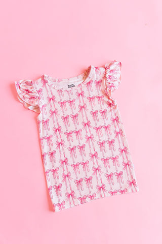 BOW CUTE DREAM CAP SLEEVE TOP