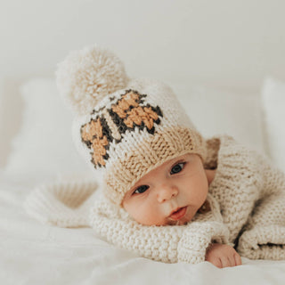 Butterfly Hand Knit Beanie Hat Baby & Kids