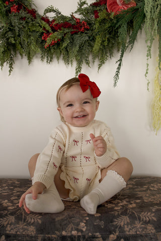 Knit Ruffle Romper | Ribbons