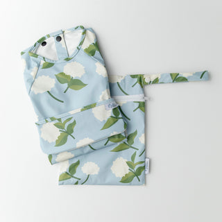 The Grayson Long Sleeve Bib - Hydrangeas