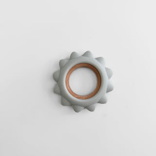 Garden Party Teether Collection - Silicone & Beechwood Sunshine