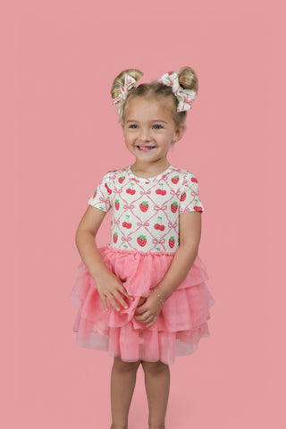 CHERRY BOW BERRY DREAM BOW HAIR CLIPS