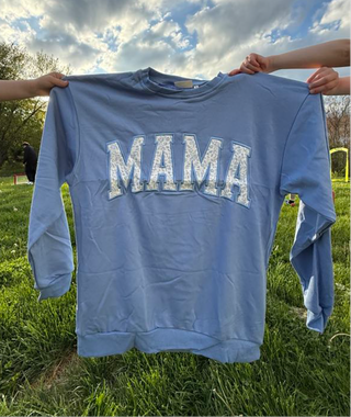 Mama Applique Crewneck Sweatshirt