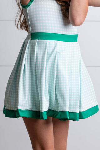 Active Green Check Dress