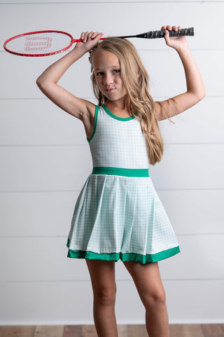 Active Green Check Dress
