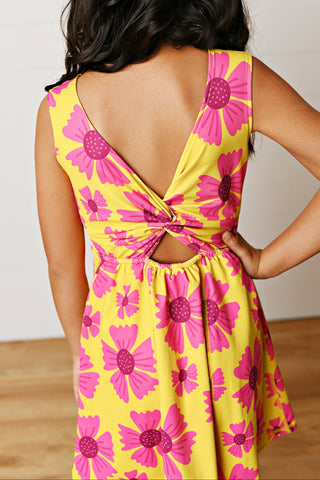 Active Hot Pink Floral Dress
