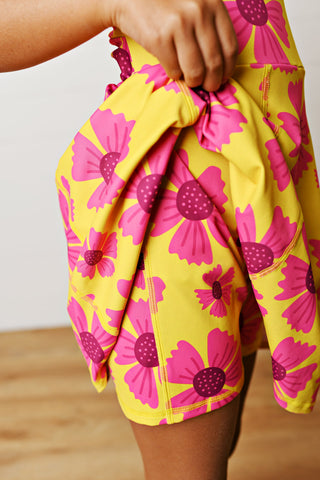 Active Hot Pink Floral Dress