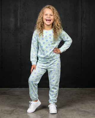 Ava Flower Sweat Set