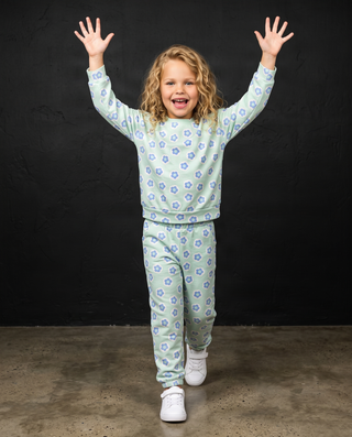 Ava Flower Sweat Set