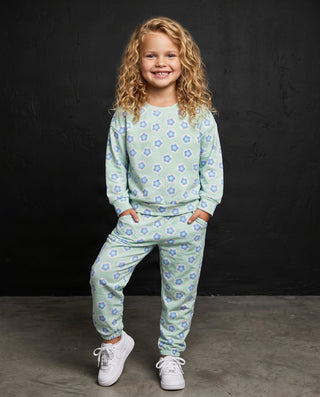 Ava Flower Sweat Set