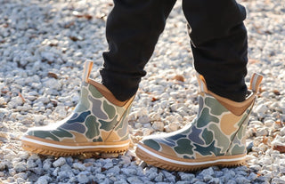 Retro Camo Deck Boots