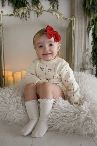 Knit Ruffle Romper | Ribbons