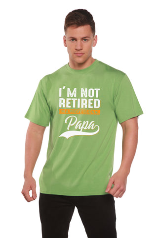 I'm not Retired Men's Bamboo Viscose/Organic Cotton Short Sleeve Graphic T-Shirt
