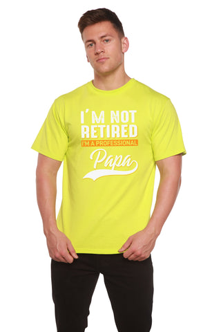 I'm not Retired Men's Bamboo Viscose/Organic Cotton Short Sleeve Graphic T-Shirt
