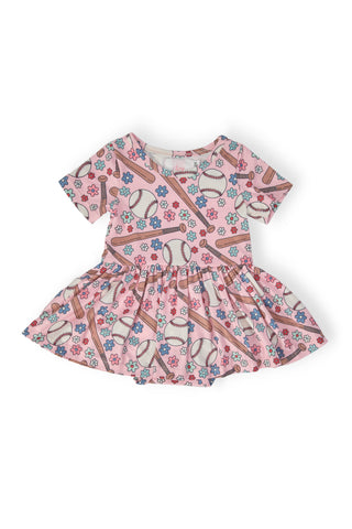Batter Up S/S Twirl Bodysuit