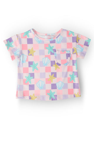 Beach Days Ruffle Pocket Tee